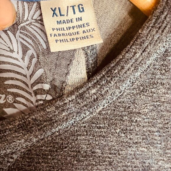 Tommy Bahama | Navy Cotton-Blend Pullover Sweatshirt Size XL | EUC - Picture 6 of 12